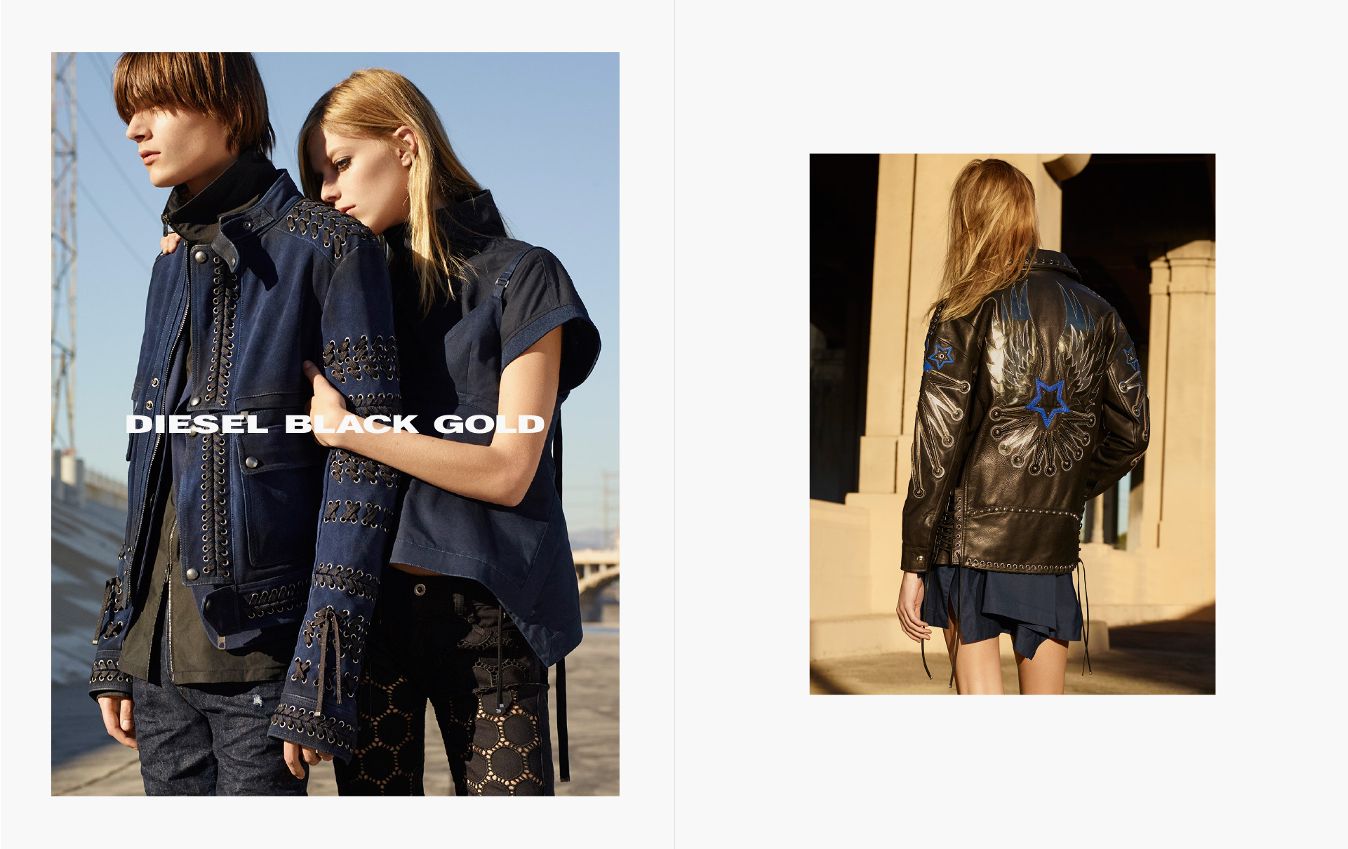 Diesel Black Gold SS16, Adverting Campaign, Karim Sadli, Marie-Amélie Sauvé, Benjamin Grillon, Meri Media, Lexi Boiling, Timur Muharemovic, Piergiorgio Del Moro, Andreas Melbostad, Damien Boissinot, Remi Paringaux