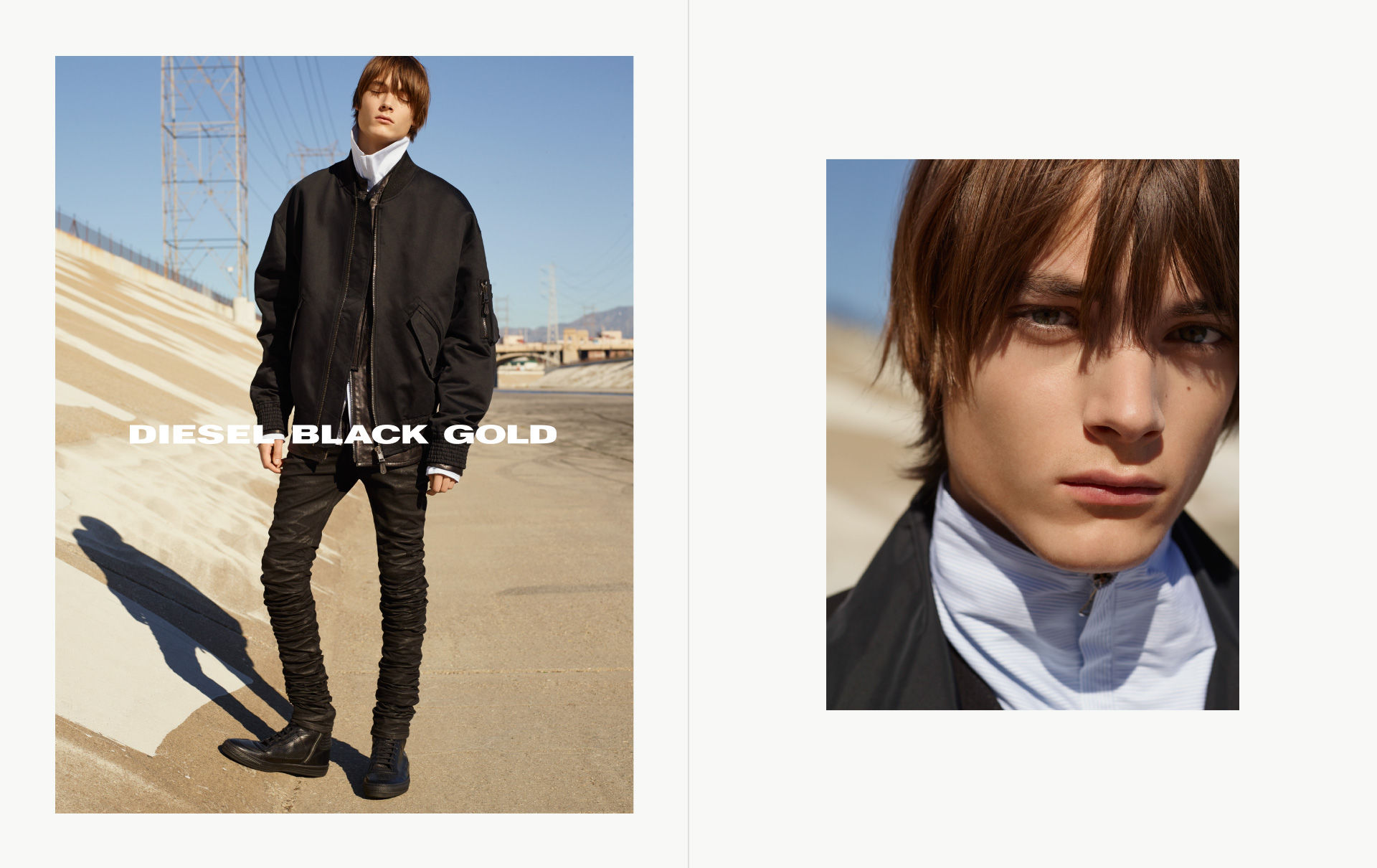 Diesel Black Gold SS16, Adverting Campaign, Karim Sadli, Marie-Amélie Sauvé, Benjamin Grillon, Meri Media, Lexi Boiling, Timur Muharemovic, Piergiorgio Del Moro, Andreas Melbostad, Damien Boissinot, Remi Paringaux