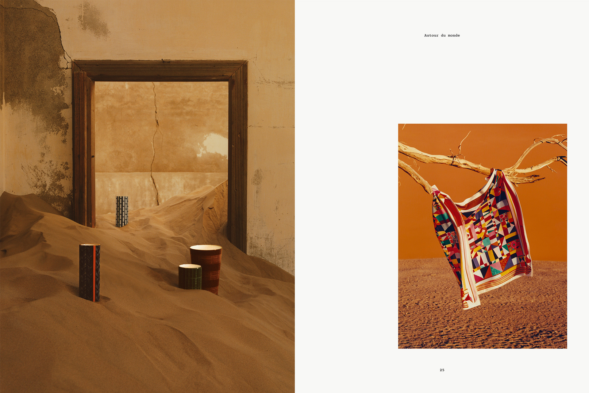Le Monde d'Hermes, SS19, Benjamin Grillon, Pierre-Alexis Dumas, Olivier Wicker, Marion Berrin, Samuel Bradley, Lara Giliberto, Théo de Gueltz, Marius W Hansen, Nico Krijno, Sam Rock, Marcus Schaefer, David Ha, Armelle de Sainte Marie, Thomas Bird, Beat Bolliger, Lyson Marchessault, Vanessa Reid, Anne Sbiera, Lisa Jahovic, Kitten Production, JN Production, Jessica Pichet