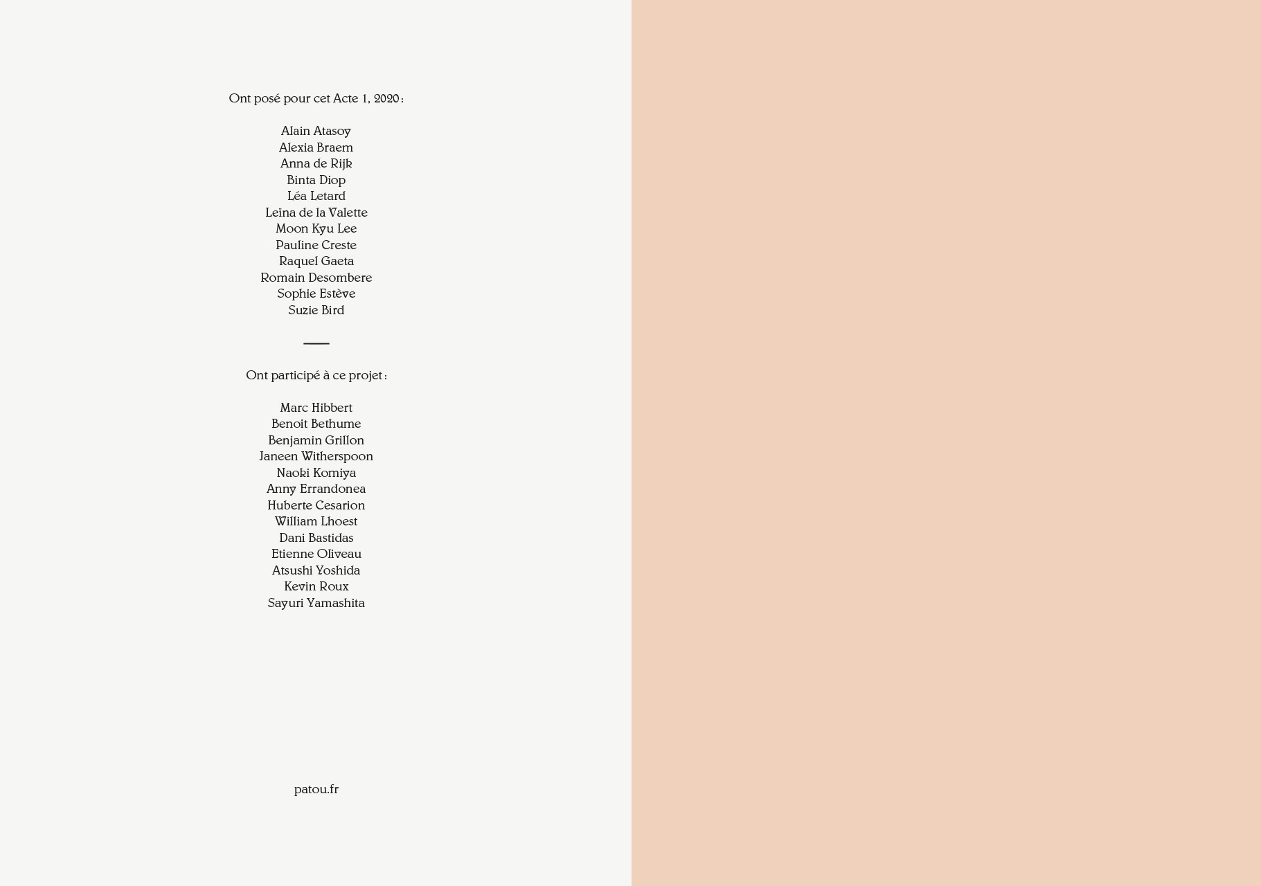 Jean Patou, Patou, LVMH, Sophie Brocart, Guillaume Henry, Alain Atasoy, Alexia Braem, Anna de Rijk, Binta Diop, Léa Letard, Leïna de la Valette, Moon Kyu Lee, Pauline Creste, Raquel Gaeta, Romain Desombere, Sophie Estève, Suzie Bird Marc Hibbert, Benoit Bethume, Benjamin Grillon, Janeen Witherspoon, Naoki Komiya, Anny Errandonea, Huberte Cesarion, William Lhoest, Dani Bastidas, Etienne Oliveau Atsushi Yoshida, Kevin Roux, Sayuri Yamashita, art direction, branding