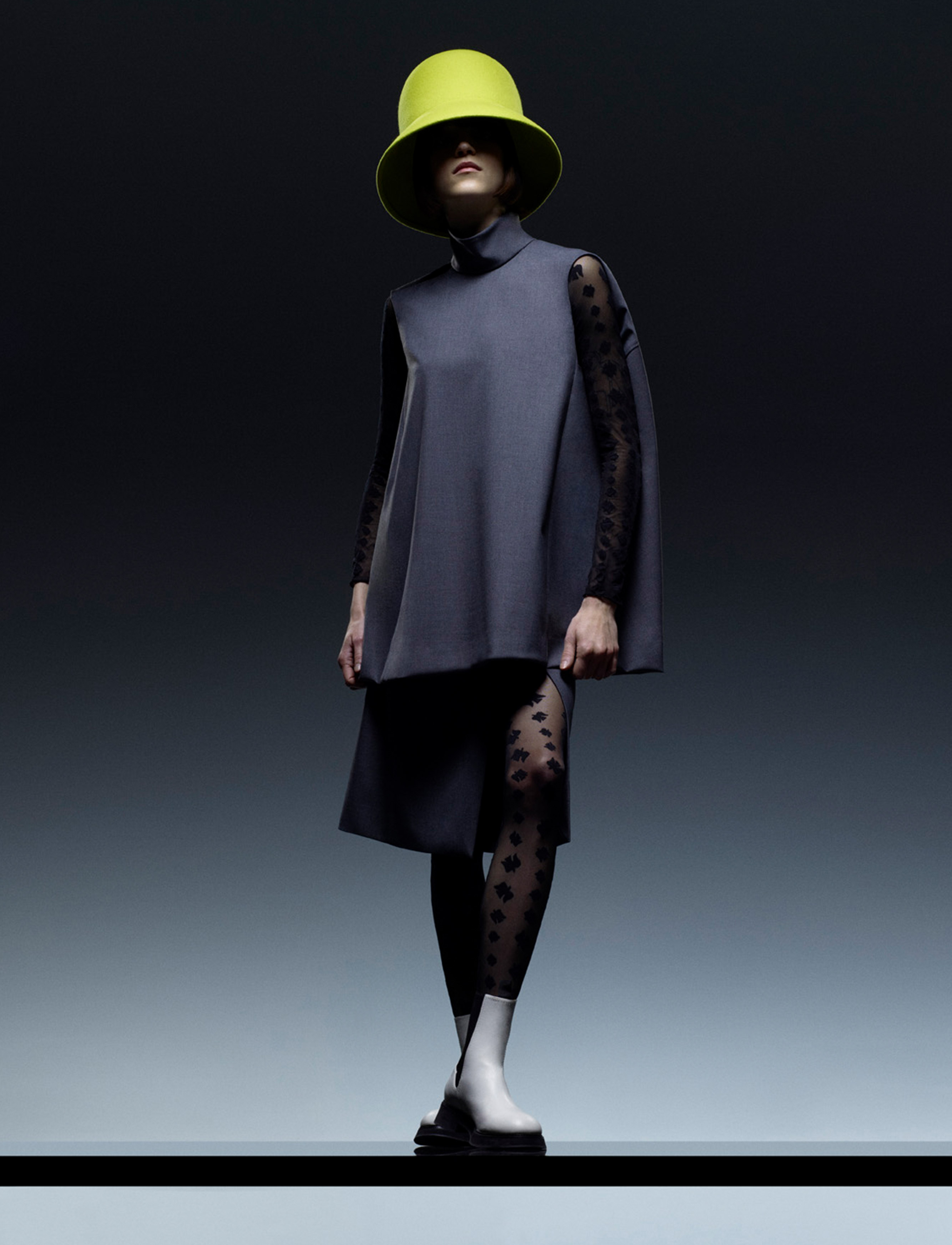 PUIG, Nina Ricci, Rushemy Botter, Lisi Herrebrugh, Creative Direction, Art Direction, Benjamin Grillon, Photography by Julien Martinez Leclerc, Styled by Vanessa Reid, Castingby Anita Bitton, Hair by Yann Turchi, Make-up by Inge Grognard, Set design by Cesar Sebastien, Production by JN Production, Pre-Fall 2021