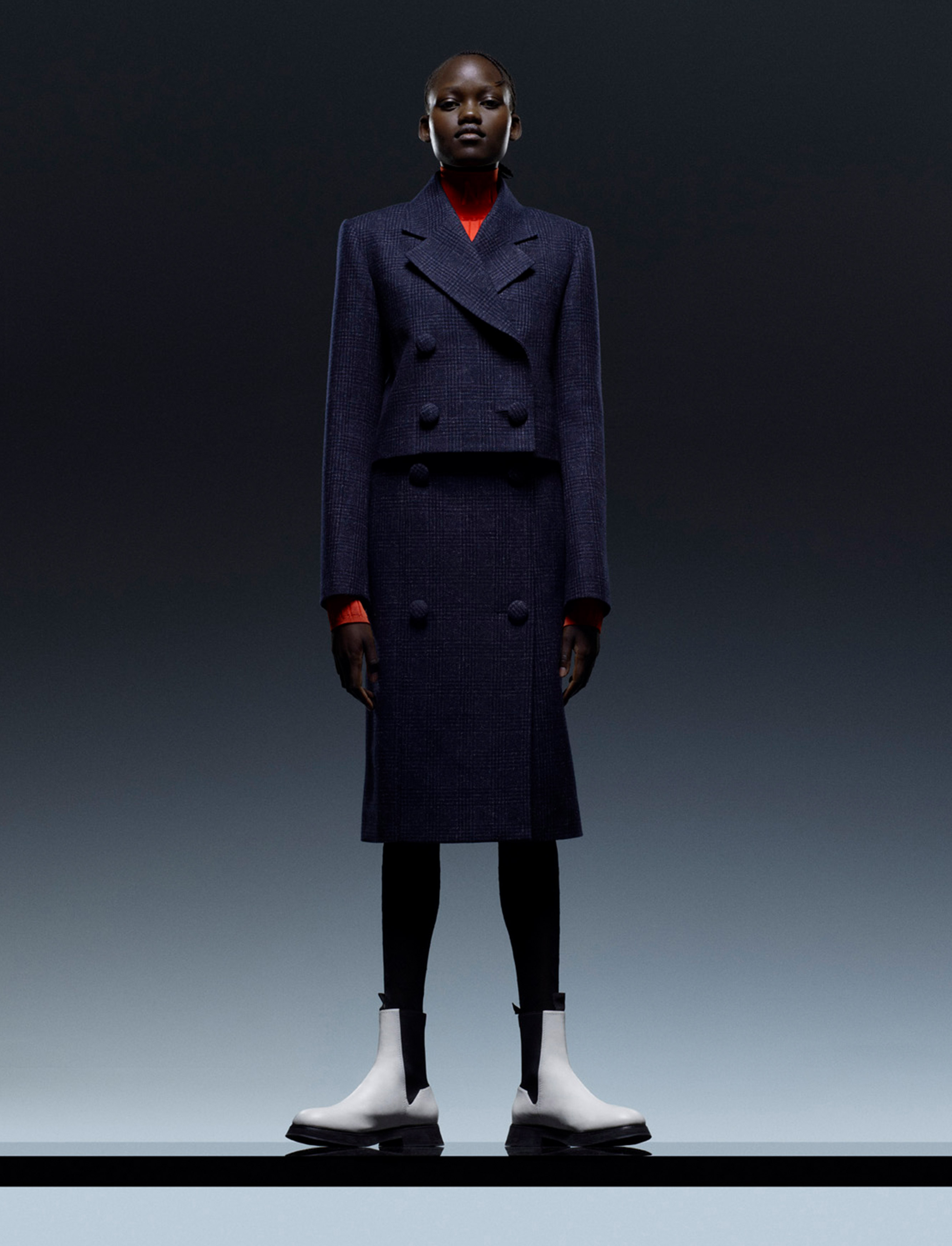 PUIG, Nina Ricci, Rushemy Botter, Lisi Herrebrugh, Creative Direction, Art Direction, Benjamin Grillon, Photography by Julien Martinez Leclerc, Styled by Vanessa Reid, Castingby Anita Bitton, Hair by Yann Turchi, Make-up by Inge Grognard, Set design by Cesar Sebastien, Production by JN Production, Pre-Fall 2021