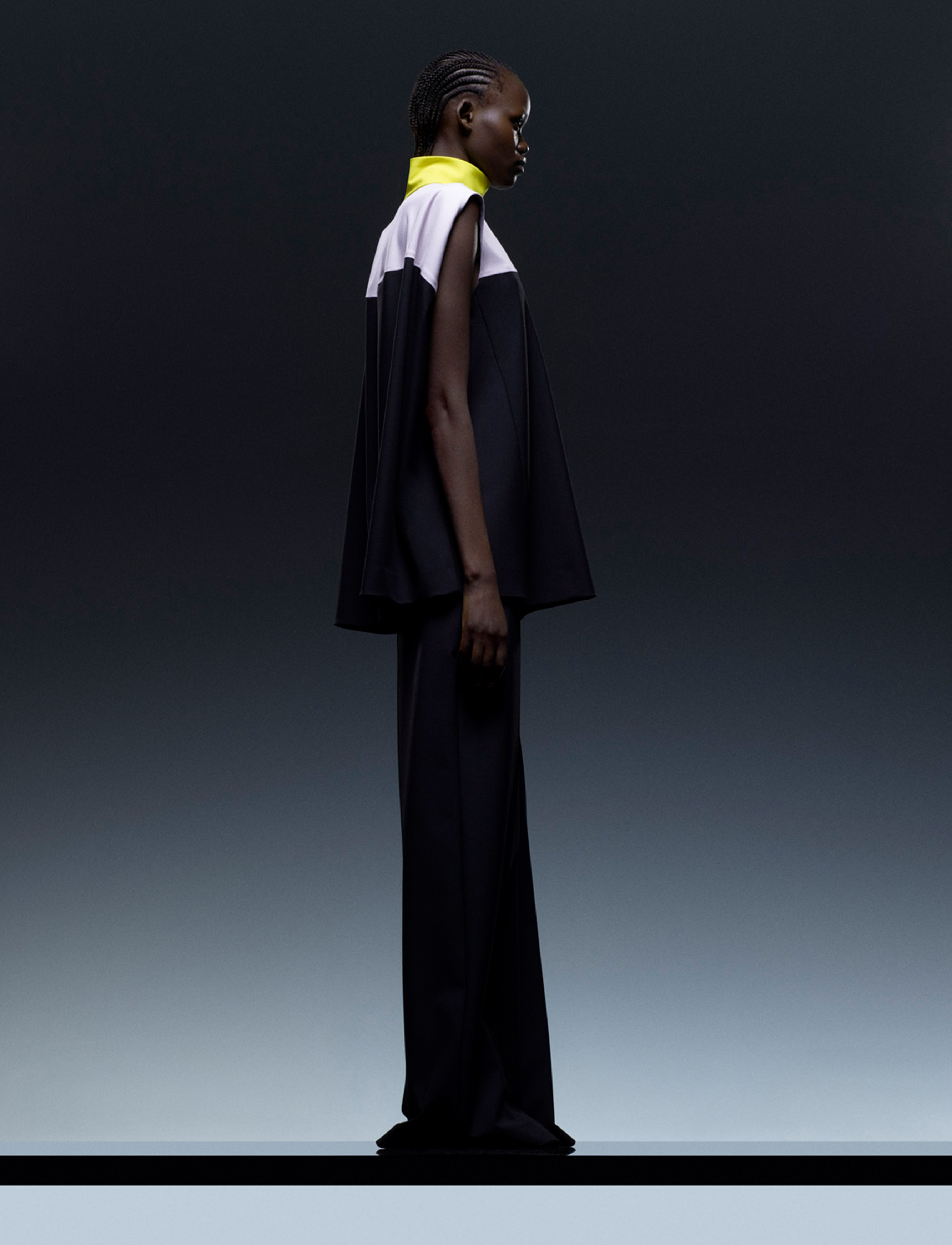 PUIG, Nina Ricci, Rushemy Botter, Lisi Herrebrugh, Creative Direction, Art Direction, Benjamin Grillon, Photography by Julien Martinez Leclerc, Styled by Vanessa Reid, Castingby Anita Bitton, Hair by Yann Turchi, Make-up by Inge Grognard, Set design by Cesar Sebastien, Production by JN Production, Pre-Fall 2021